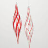 RED CLEAR FINIANL ORNAMENT- EACH